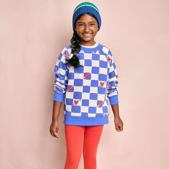 Hanna Andersson Kids 10 Red Heart Arrow Pullover Sweatshirt Valentine's Day - Picture 1 of 6